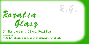 rozalia glasz business card